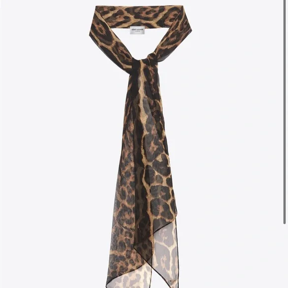 【SAINT LAURENT】 スカーフ Printed Modal Scarf 7476803Y668 SAINT LAURENT Yellow/Black PAISLEY Print MODAL CASHMERE